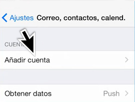 configurar mi cuenta de correo en Iphone